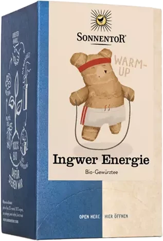 Sonnentor Bio Ingwer Energie Tee, 18 Stück