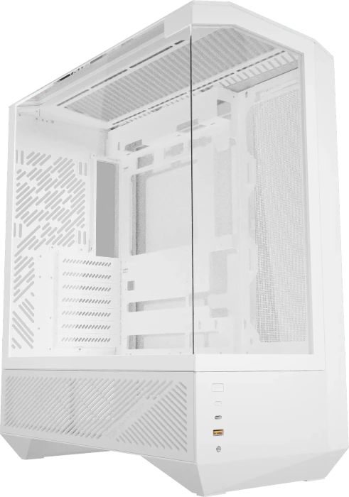 DarkFlash DY460 White, Glasfenster