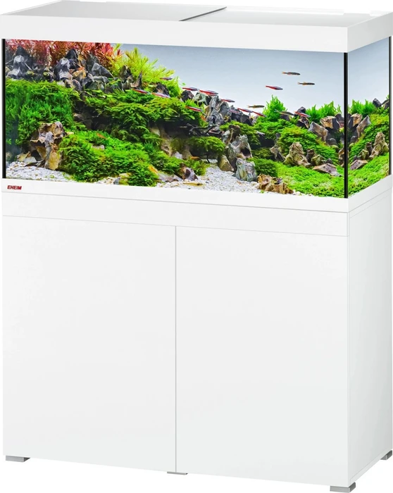 EHEIM vivalineLED 180 Aquarium-Set mit Unterschrank, weiß, 180l (0613043)