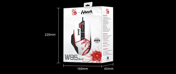 A4Tech Bloody W95 MAX Gaming Mouse Naraka Bladepoint, USB