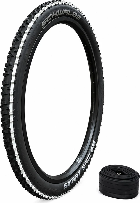 Schwalbe Smart Sam 26x2.25" Reifen white stripes