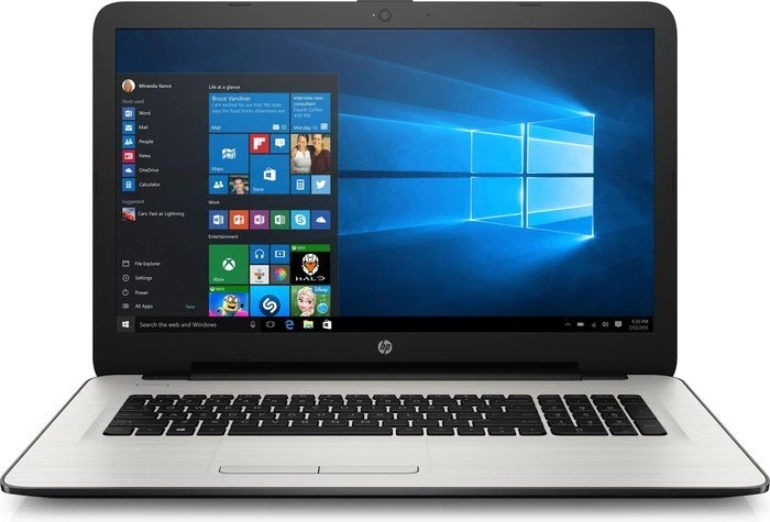 HP Laptop 17-x146ng, White Silver, Core i7-7500U, 8GB RAM, 1TB HDD, Radeon R5 M430, DE