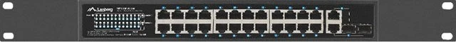Lanberg RSFE Rackmount Switch, 24x RJ-45, 2x RJ-45/SFP, 250W PoE+