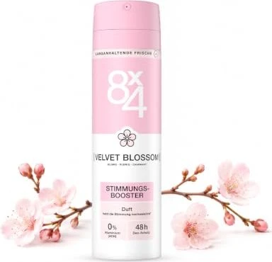 8x4 No.3 Velvet Blossom Deodorant Spray, 150ml