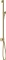 Hansgrohe Axor One Brausestange mit Wandanschluss und Brauseschlauch polished brass Vorschaubild