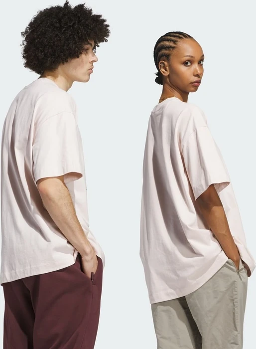 adidas Basketball genderneutral T-Shirt kurzarm putty mauve