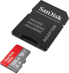 SanDisk Ultra R140 128GB Kit, UHS-I U1, A1, Class 10