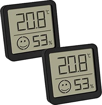 TFA Dostmann Thermo-Hygrometer mit Komfortzone Digital weiß