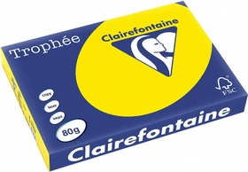 Clairefontaine Trophée Universalpapier matt neongelb, A3, 80g/m², 500 Blatt