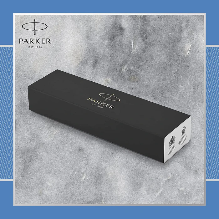 Parker IM Premium Tintenroller (Mine) blue grey lacquer/chrome trim, Geschenkbox (2143648) – Bild 5 von 8