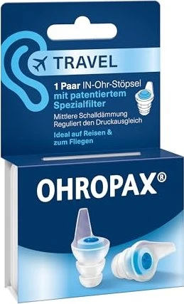 Ohropax Travel Filter In-Ear-Ohrstöpsel, 2 Stück