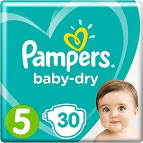 Pampers Baby-Dry Gr.5 Einwegwindel, 11-16kg, 30 Stück