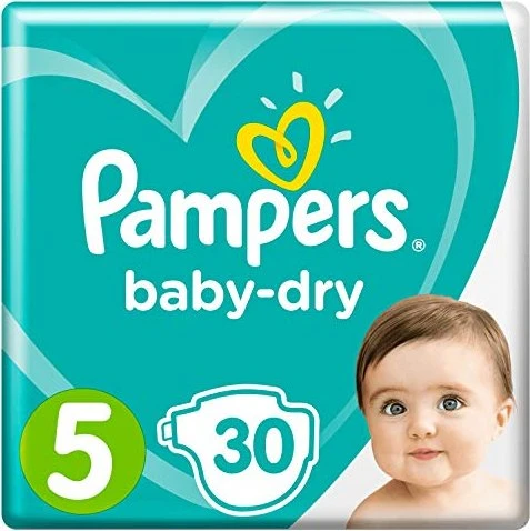 Pampers Baby-Dry Gr.5 Einwegwindel, 11-16kg, 30 Stück