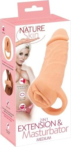 You2Toys 2in1 Nature Skin Extender & Masturbator Medium