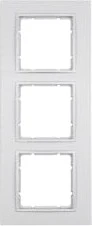 Berker Rahmen 3-fach B.7 10136424 | Abdeckrahmen | Aluminium matt | Kunststoff | Unterputz | horizontal/vertikal Image