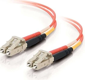 C2G LWL Duplex Kabel, OM1, 2x LC Stecker/2x LC Stecker, 10m, orange