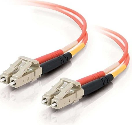 C2G LWL Duplex Kabel, OM1, 2x LC Stecker/2x LC Stecker, 10m, orange
