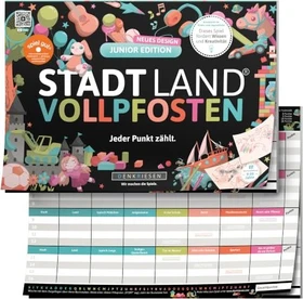 Stadt Land Vollpfosten - Junior Edition - "Jeder Punkt zählt"