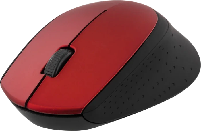 Deltaco Wireless Optical Mouse rot/schwarz, USB