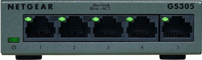 Netgear SOHO GS300 Desktop Gigabit Switch, 5x RJ-45