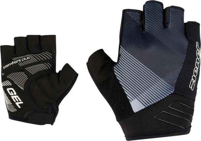 Ziener Camal Fahrradhandschuhe black/white fog (Herren)
