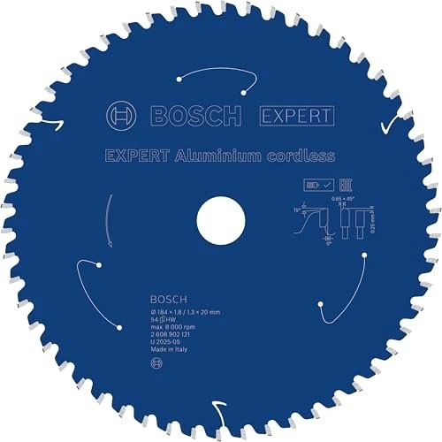 Bosch Professional Expert Cordless Kreissägeblatt 54Z, 184x1.3x20mm, 1 Stück