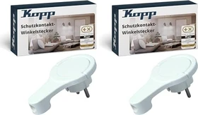 Kopp Winkelstecker Extraflach, weiß