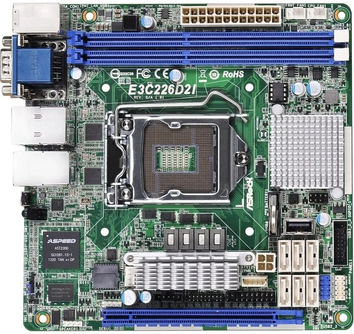 ASRock Rack E3C226D2I (Intel 1150)