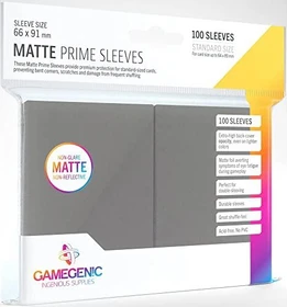 Gamegenic Matte Prime Sleeves dark gray, 100 Stück
