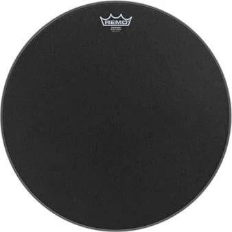 Remo Emperor Black Suede 18"