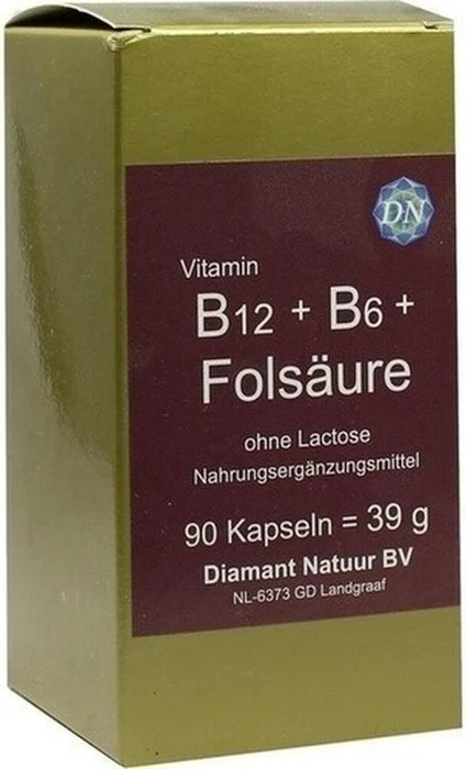 Diamant Natuur B12 + B6 + Folsäure ohne Lactose Kapseln