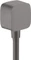 Hansgrohe Axor ShowerSolutions Wandanschluss softsquare brushed black chrome Vorschaubild