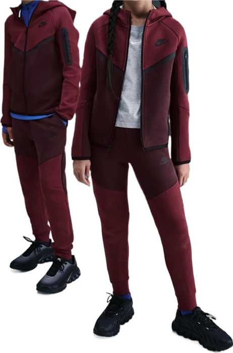 Nike Sportswear Tech Fleece Trainingshose lang burgundy crush/dark team red/black (Junior)