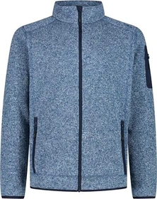 CMP Melange Knit Tech Heavy Fleece Jacke ocean/bianco (Herren)
