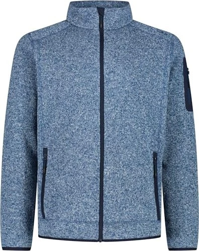 CMP Melange Knit Tech Heavy Fleece Jacke ocean/bianco (Herren)