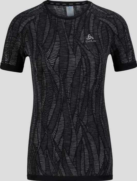 Odlo Zeroweight Ceramicool Funktionsshirt kurzarm black/space dye (Damen)