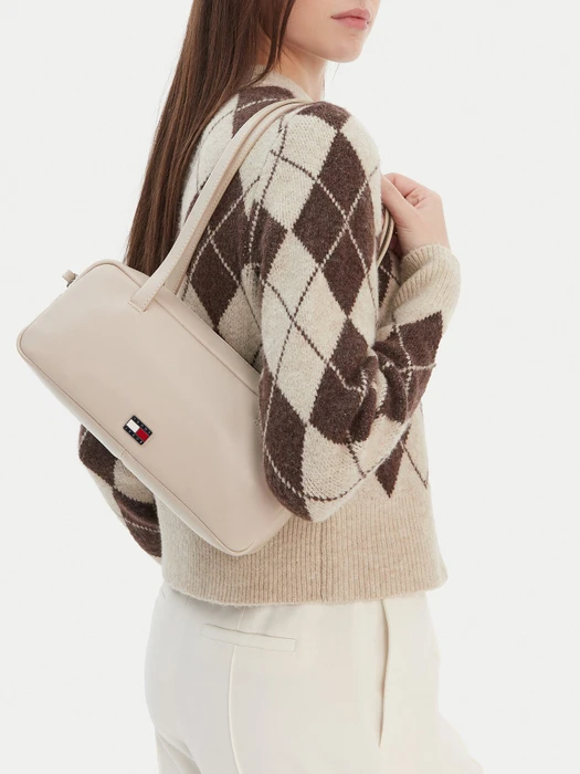 Tommy Hilfiger City mit Logo Schultertasche gulf sand