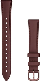 Garmin Ersatzarmband 14mm Leder für Lily 2 mulberry/dark bronze