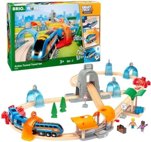 BRIO Smart Tech Sound Action Tunnel Reisezug Set