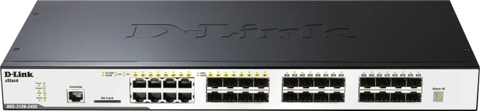 D-Link DGS-3120 Rackmount Gigabit Managed Switch, 16x SFP, 8x RJ-45/SFP