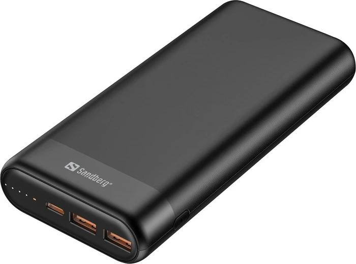 Sandberg Powerbank 20000 PD65W+2xQC3.0 schwarz