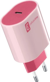 Cellularline USB-C Charger Style Color 20W rosa