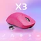 Attack Shark X3 Wireless Gaming Mouse Berry Red, USB/Bluetooth Vorschaubild
