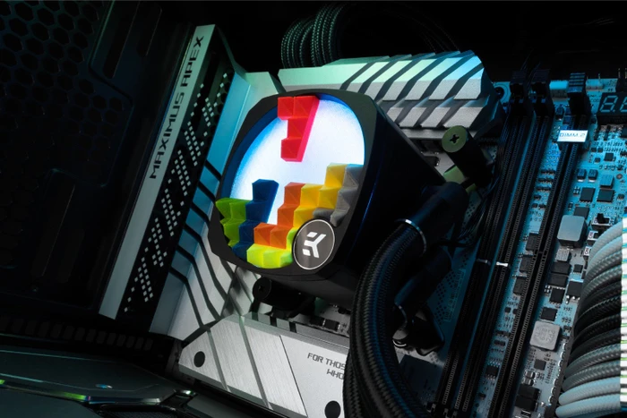 EK Water Blocks EK-Nucleus AIO Replacement Cover Creator Kit, weiß