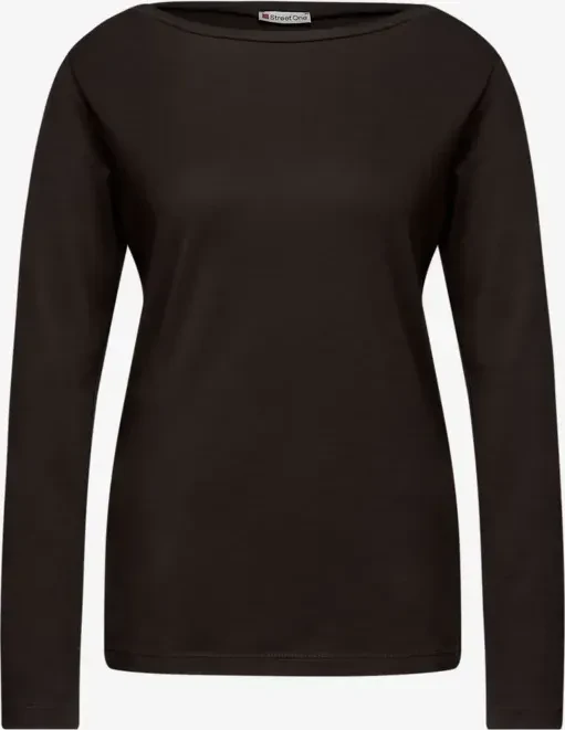 Street One Basic Shirt langarm deep roast brown (Damen)