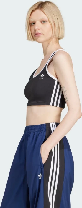 adidas Adicolor 3-Streifen Bustier schwarz/weiß (Damen)