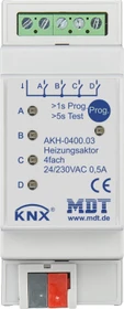 MDT Heizungsaktor AKH 4-fach, 24-230VAC, 2TE REG, Heizungssteuerung (AKH-0400.03)