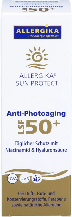 Allergika Sun Protect Anti-Photoaging Creme LSF50+, 50ml