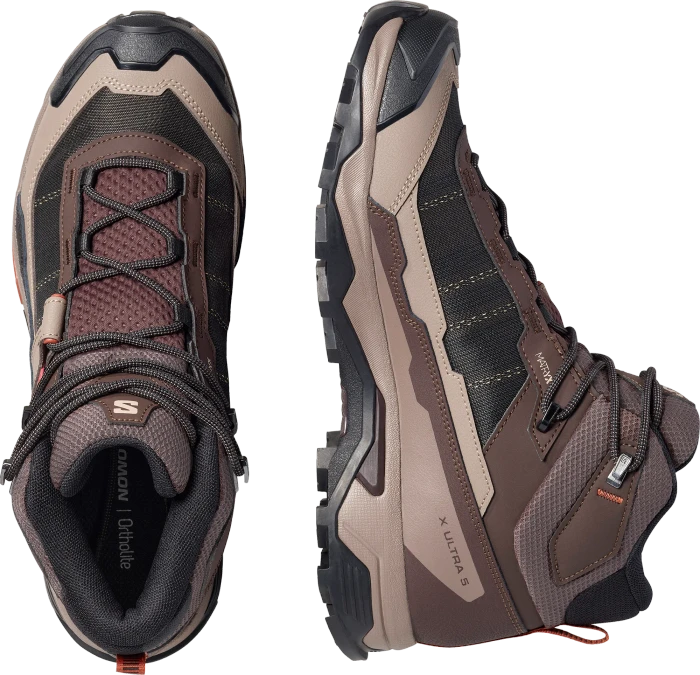 Salomon X Ultra 5 Mid GTX black coffee/walnut/arabian spice (Herren)