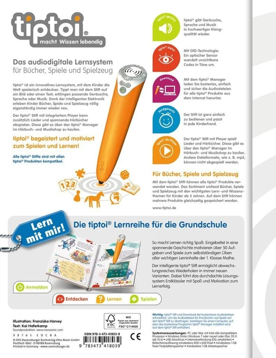 Ravensburger tiptoi Buch: Lern mit mir! Mathe 1. Klasse